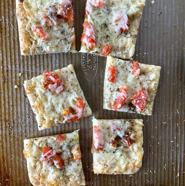 Cheese Garlic Tomato Bread.
