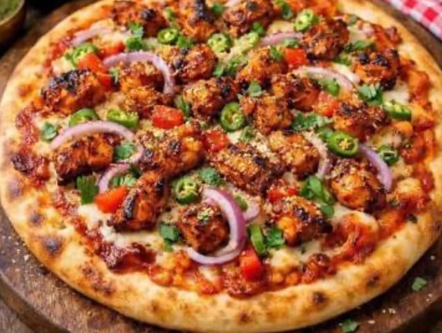 Chicken Tikka Pizza.