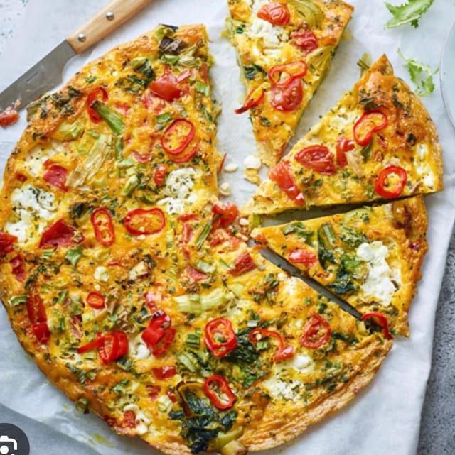 Omelette Pizza.
