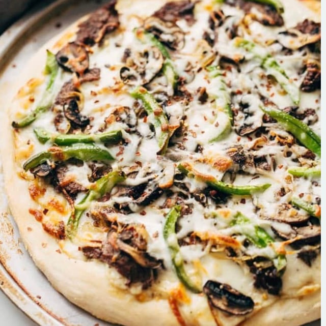 George's Steak Pizza.
